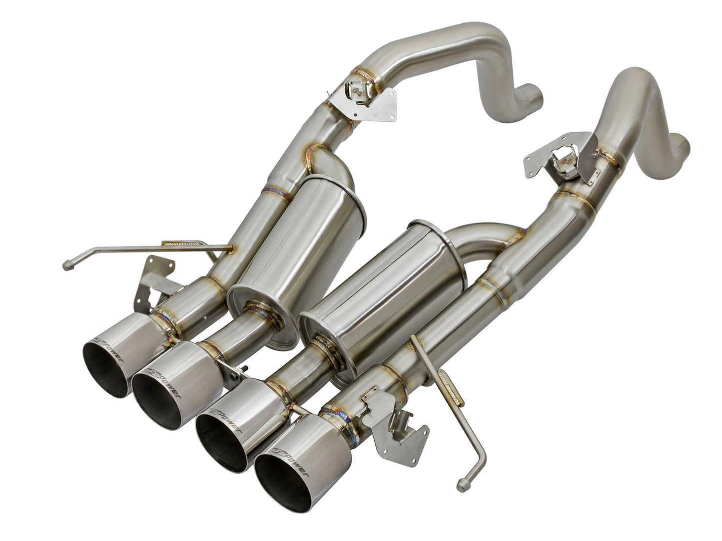 aFe MACHForce XP 3in-2 1/2in Axle Back 304SS Exhaust w/ - 49-34056-P