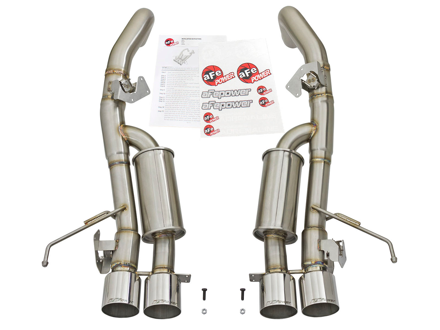 aFe MACHForce XP 3in-2 1/2in Axle Back 304SS Exhaust w/ - 49-34056-P