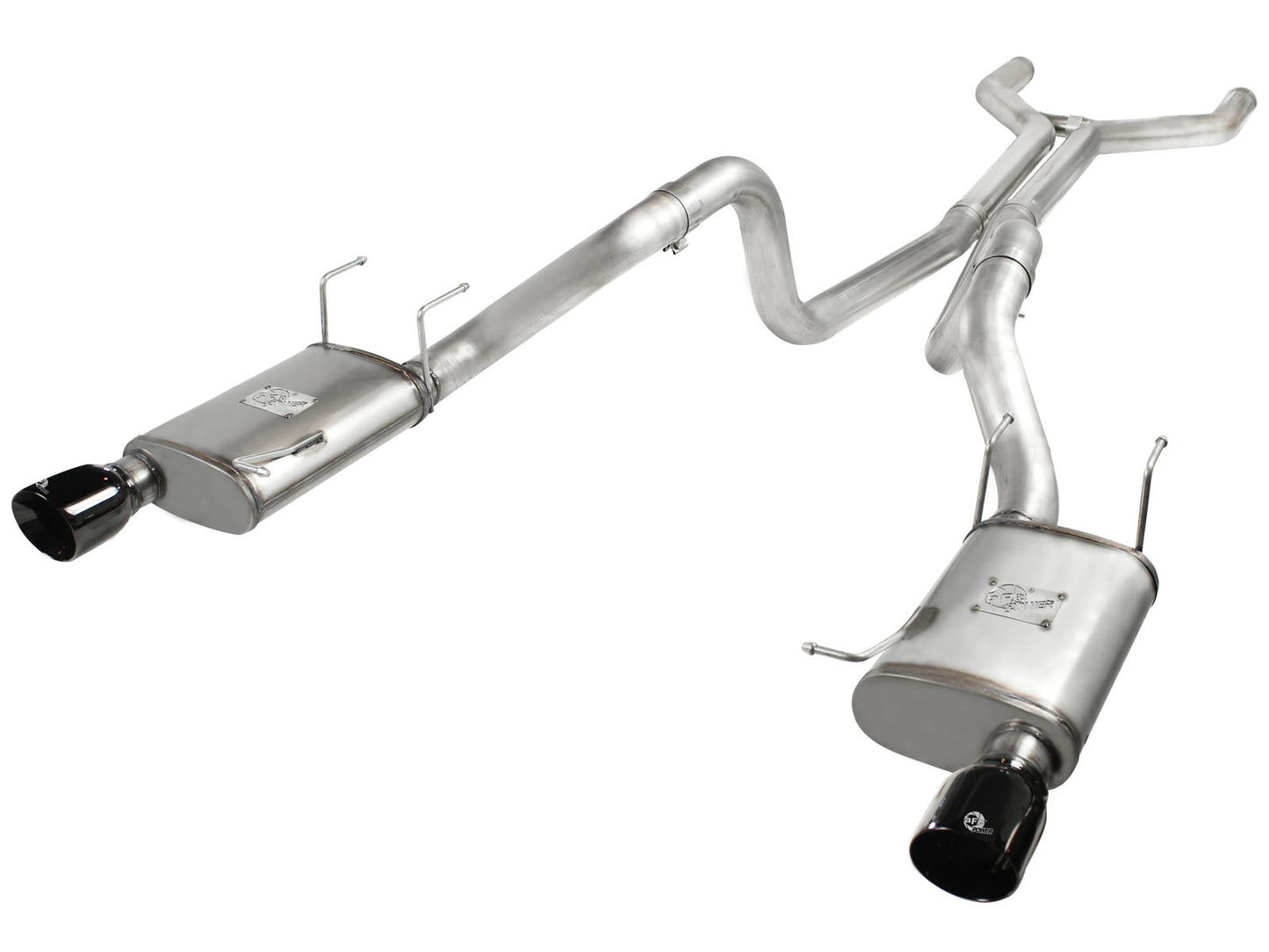 aFe MACHForce XP Cat-Back Exhaust 3in SS w/ Black Tips - 49-43049-B