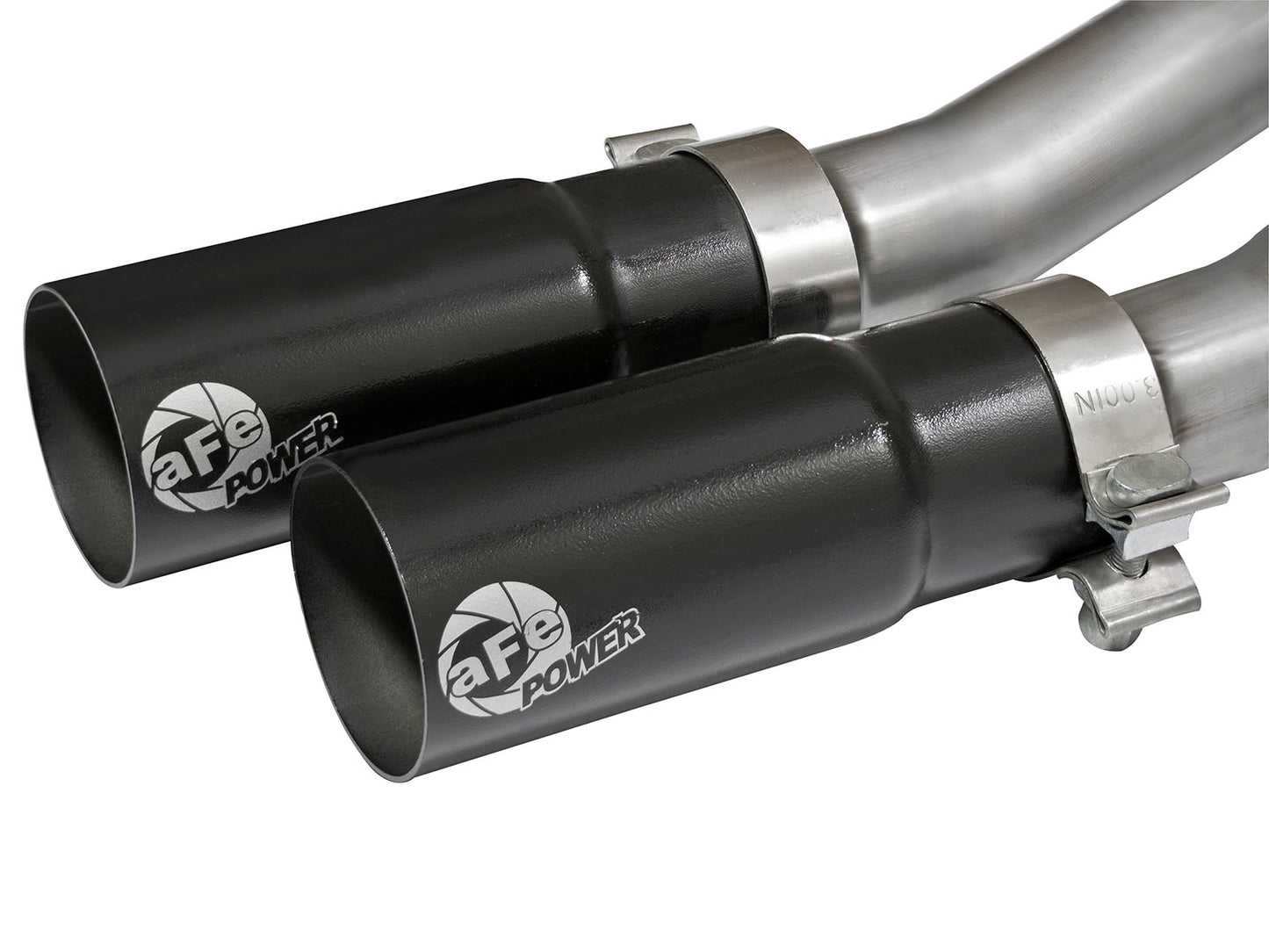 aFe Rebel Series CB Middle-Side Exit SS Exhaust w/ Black - 49-44070-B