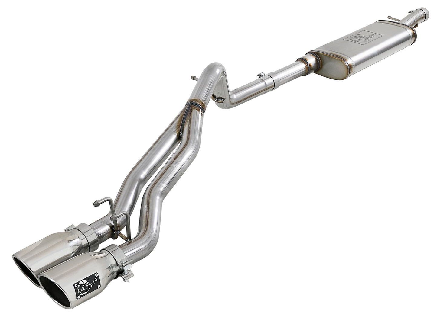 aFe Rebel Series 2.5in SS Cat-Back Exhaust w/ Polished Tip - 49-48054-P