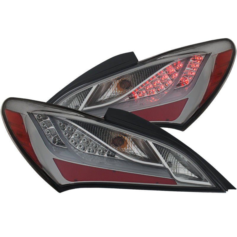 ANZO 2010-2013 Hyundai Genesis LED Taillights Smoke - 321332