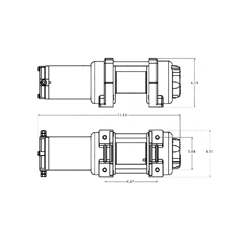 Superwinch 3000 LBS 12V DC 3/16in x 50ft Steel Rope - 1130220