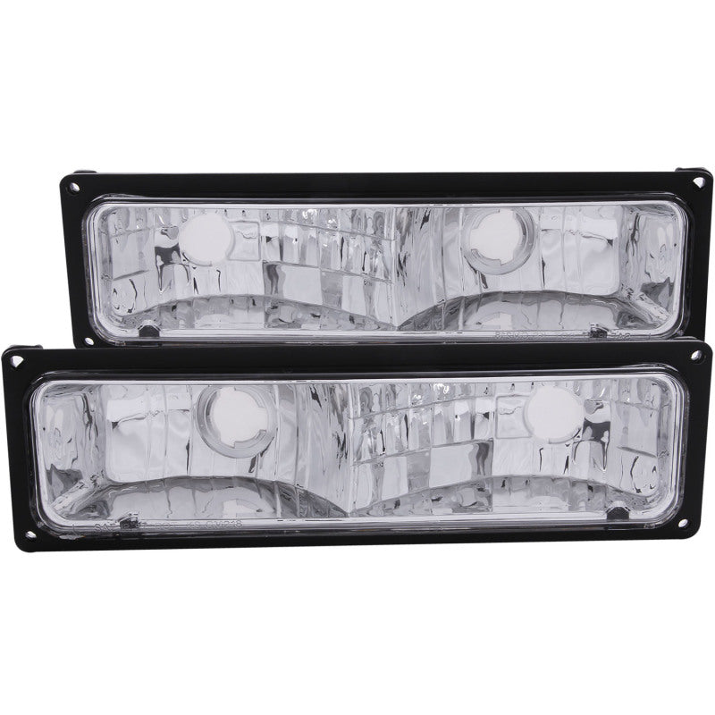 ANZO 1988-1998 Chevrolet C1500 Euro Parking Lights Black - 511033