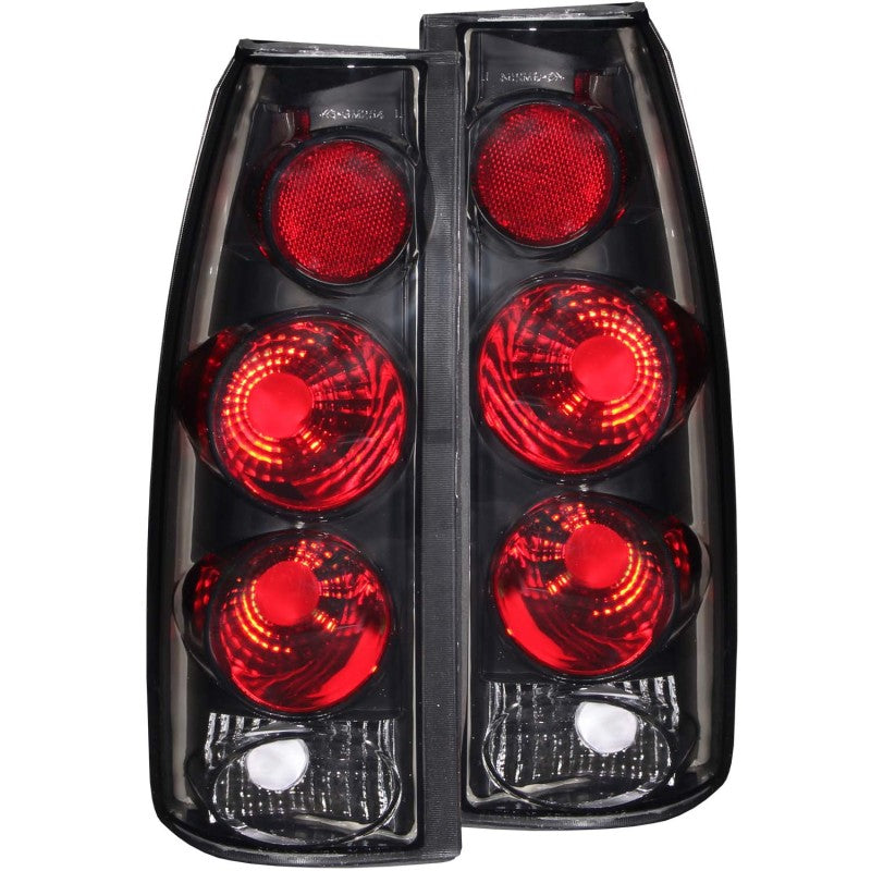 ANZO 1999-2000 Cadillac Escalade Taillights Dark Smoke 3D Style - 211154