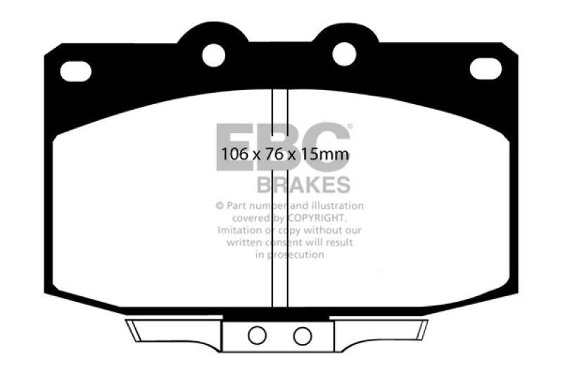 EBC Yellowstuff Brake Pad Sets (Front & Rear) - DP4763R