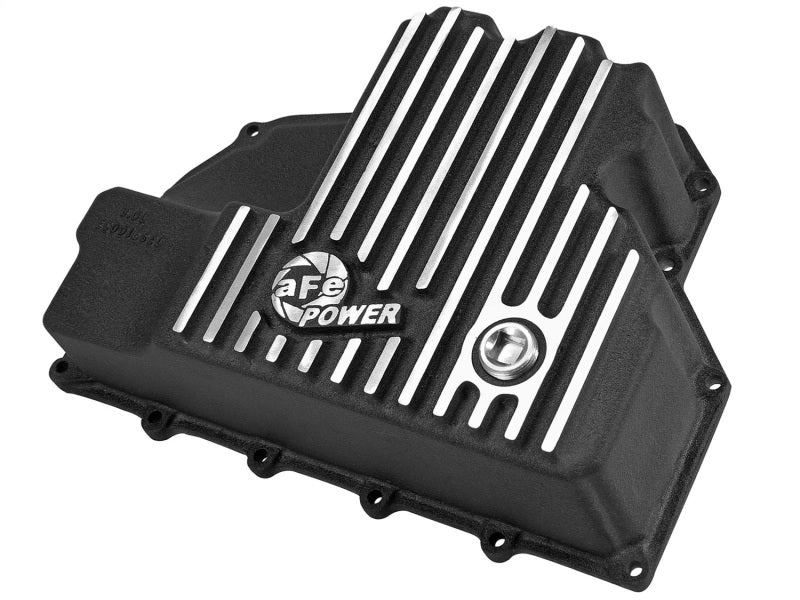 AFE Engine Oil Pan Black Machined; 14-16 Dodge RAM 1500 - 46-70282