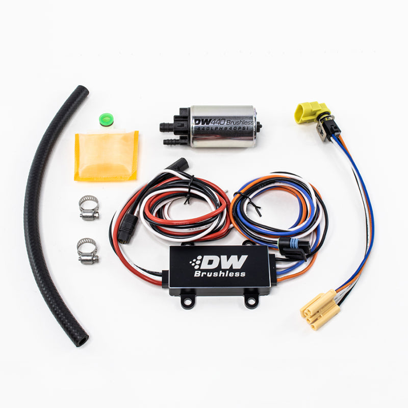 DeatschWerks DW440 440lph Brushless Fuel Pump w/ PWM Controller - 9-441-C103-0900