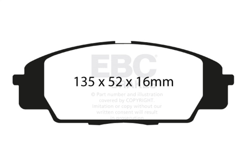 EBC Yellowstuff Brake Pad Sets (Fronts Only) - DP41254R