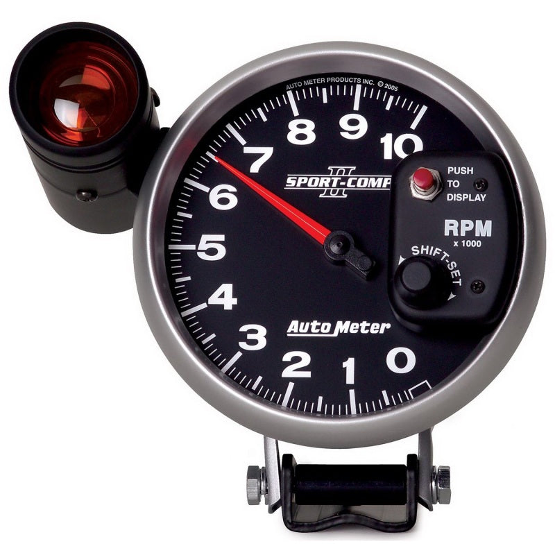 Autometer Sport-Comp II 5 inch 0-10000 RPM Pedestal Mount Tachometer - 3699