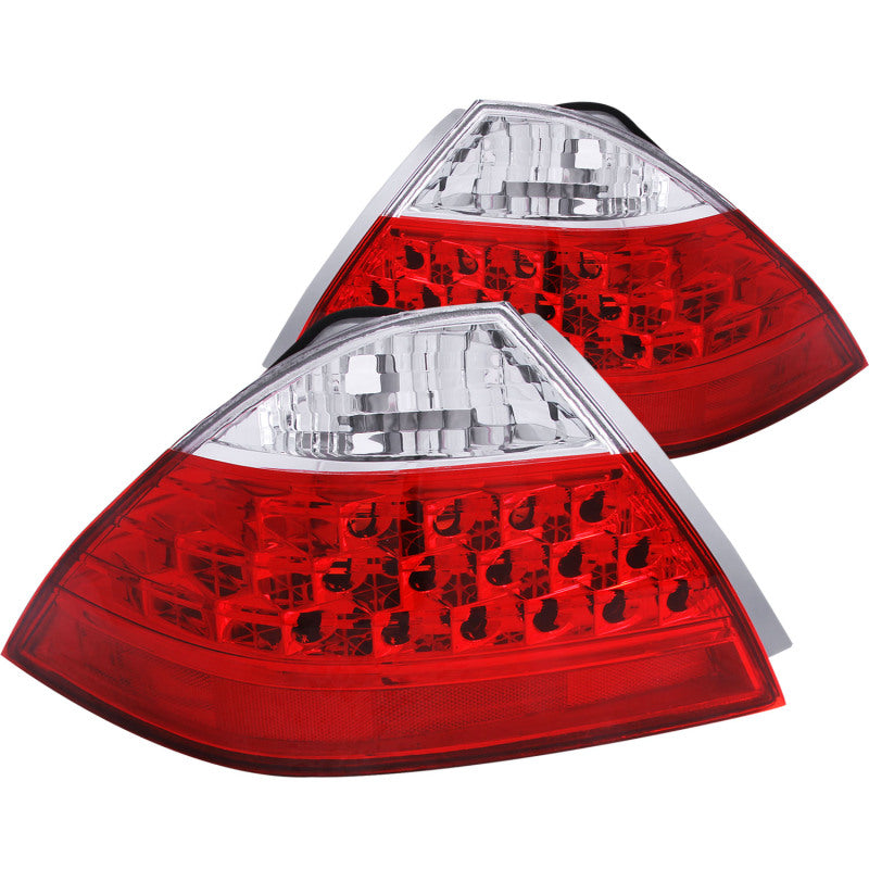 ANZO 2006-2007 Honda Accord Taillights Red/Clear - 221143