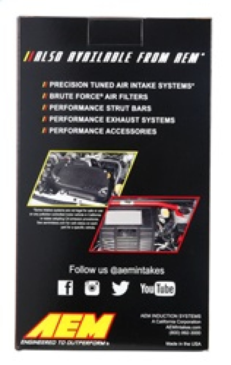 AEM 2.75 in Dryflow Air Filter with 9 in Element - 21-2029DK