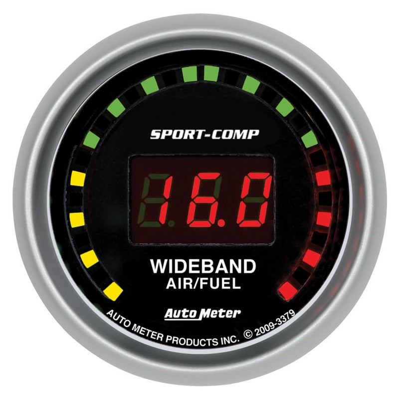 Autometer Sport-Comp 52mm Digital Wideband Air/Fuel Ratio Street Gauge - 3379