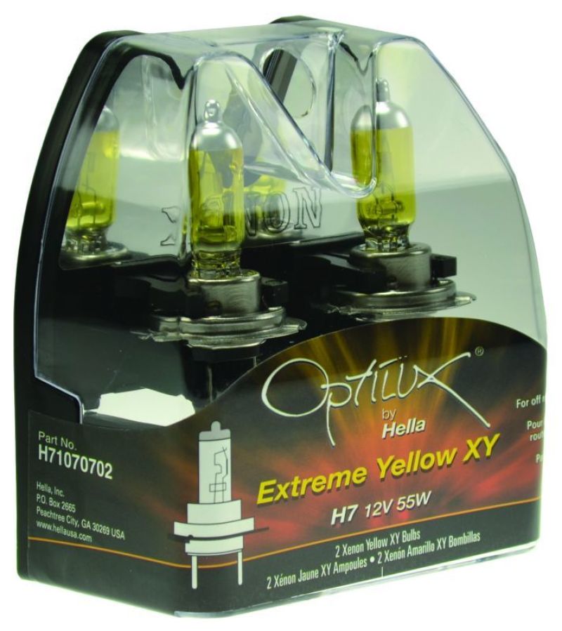 Hella Optilux H7 12V/55W XY Xenon Yellow Bulb - H71070702