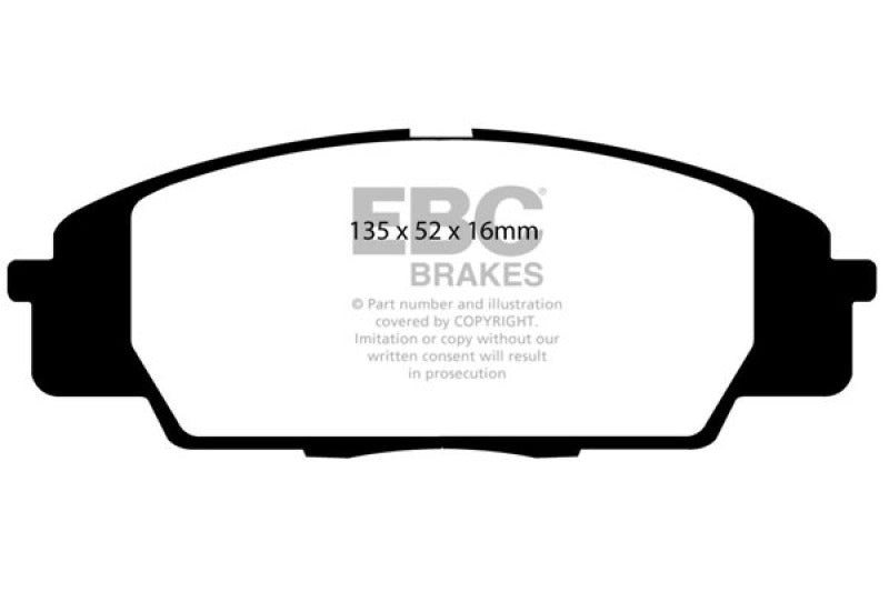 EBC Yellowstuff Brake Pad Sets (Fronts Only) - DP41254R