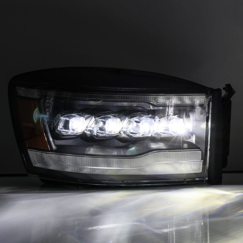 AlphaRex 06-08 Dodge Ram 1500HD NOVA LED ProjHeadlights Plank Style - 880536