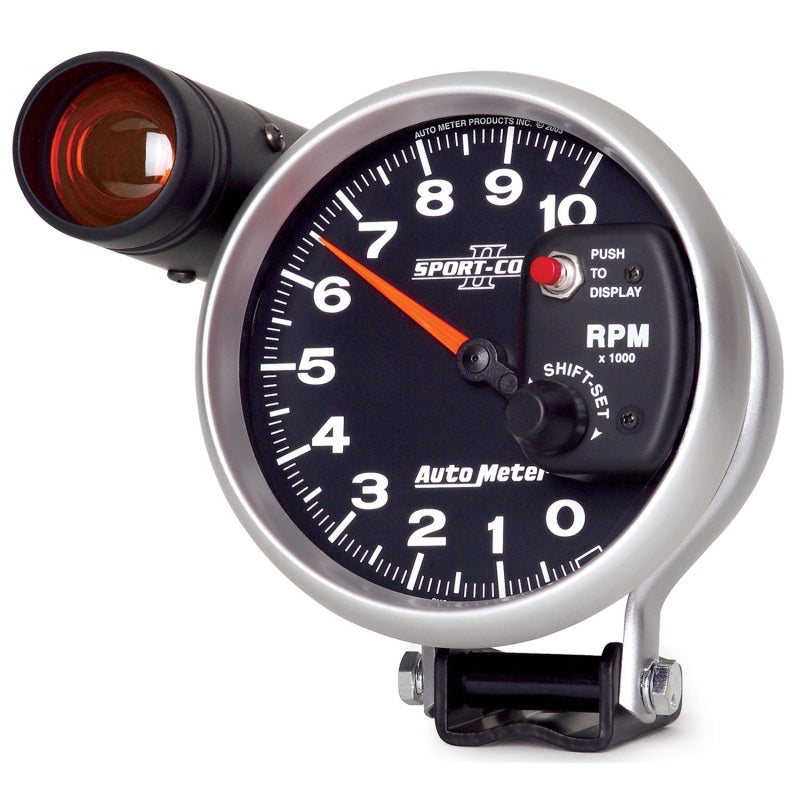 Autometer Sport-Comp II 5 inch 0-10000 RPM Pedestal Mount Tachometer - 3699