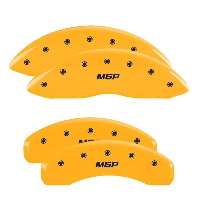 MGP 4 Caliper Covers Engraved Front & Rear MGP Yellow - 36026SMGPYL