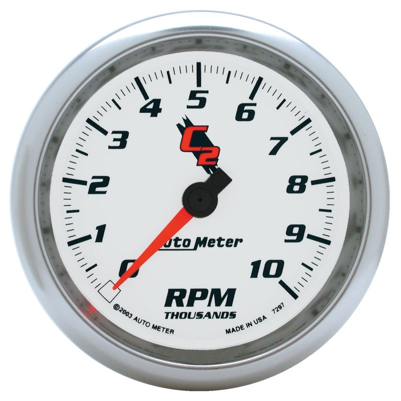 Autometer C2 3 3/8 inch 10000RPM In-Dash Tachometer - 7297