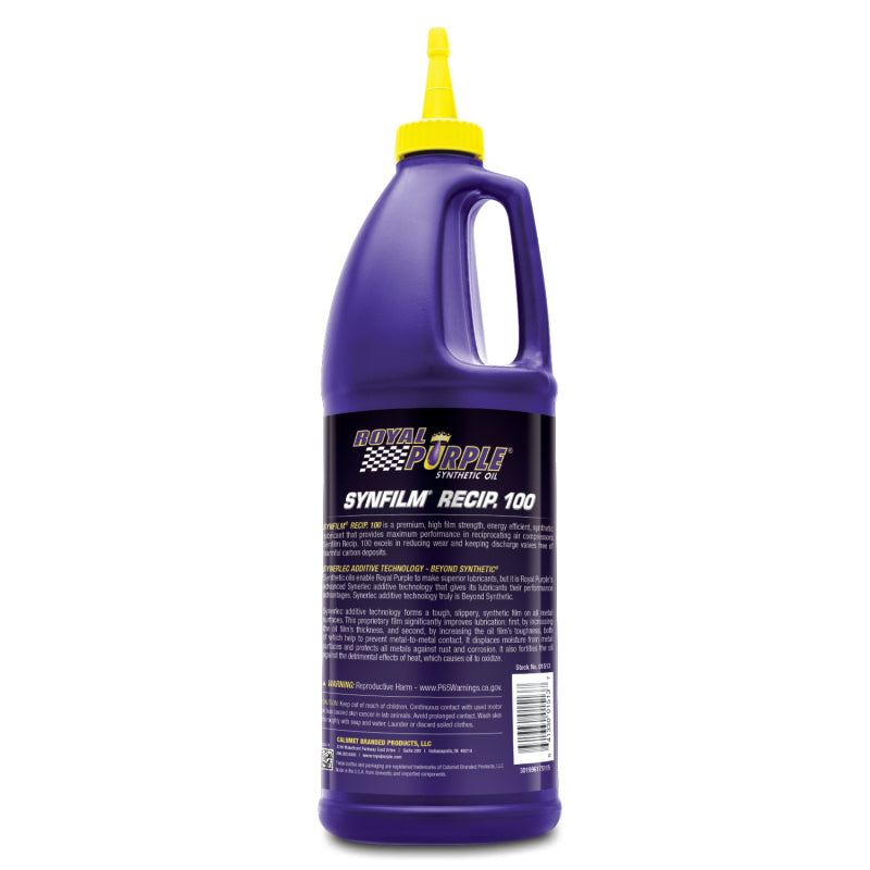 Royal Purple Synfilm Recip. 100 Reciprocating Air Compressor Oil - - 06513