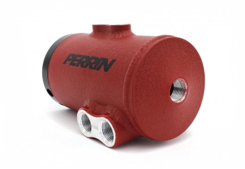 Perrin 08-14 Subaru WRX/STI Red Air Oil Separator - PSP-ENG-606RD