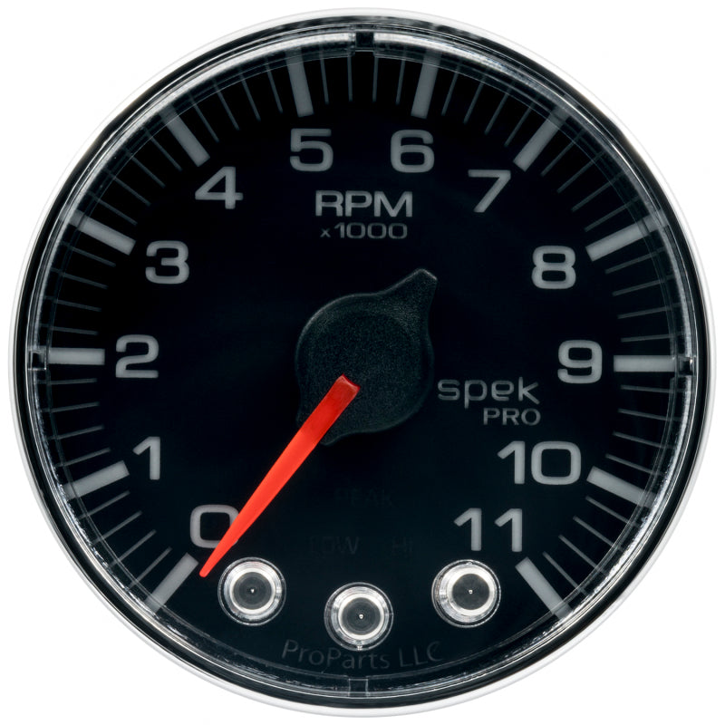 Autometer Spek-Pro Gauge Tach 2 1/16in 11K Rpm W/ Shift - P336318