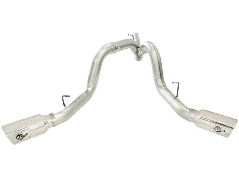 aFe MachForce XP Exhaust 4inch DP-Back All SS 2011-14 GM - 49-44043-P