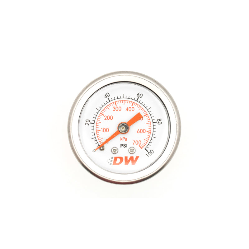 DeatschWerks 0-100 PSI 1/8in NPT Mechanical Fuel Pressure Gauge - 6-01-G