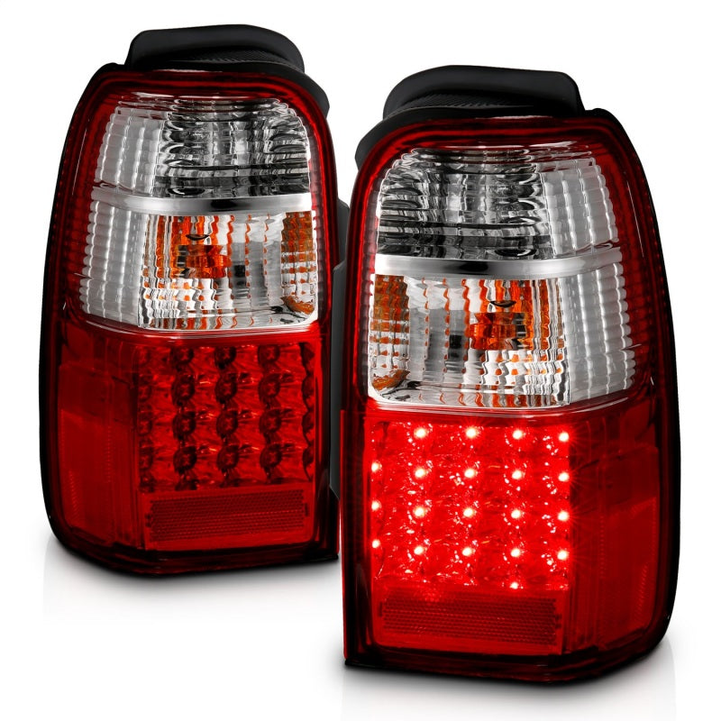 ANZO 2001-2002 Toyota 4 Runner LED Taillights Red/Clear - 311070