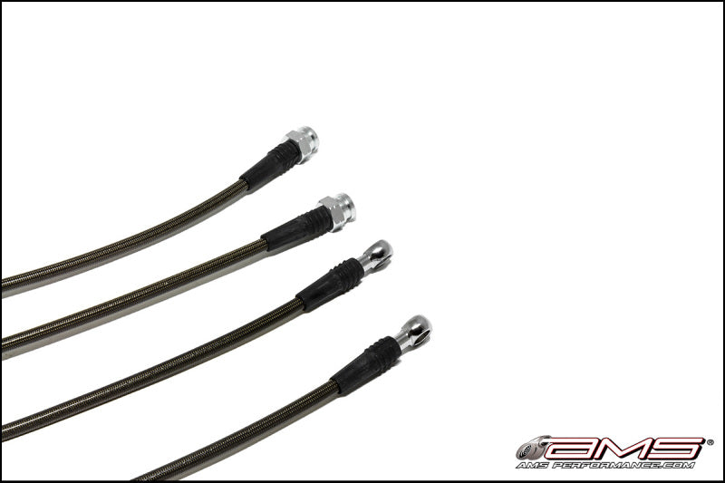 AMS Performance 08-15 Mitsubishi EVO X Stainless Steel Brake Lines - AMS.04.01.0004-1