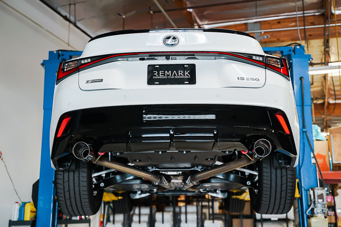 Remark 2021+ Lexus IS350 Axle Back Exhaust w/Stainless Steel Double - RO-TSE4-D