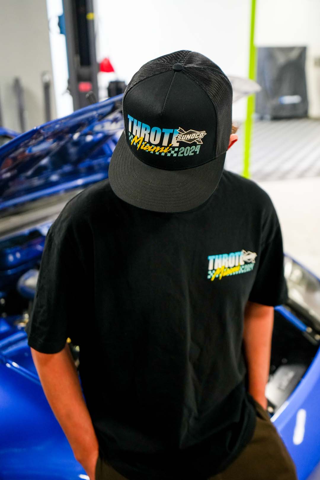 throtl x Sunoco Miami F355 Black Trucker Hat