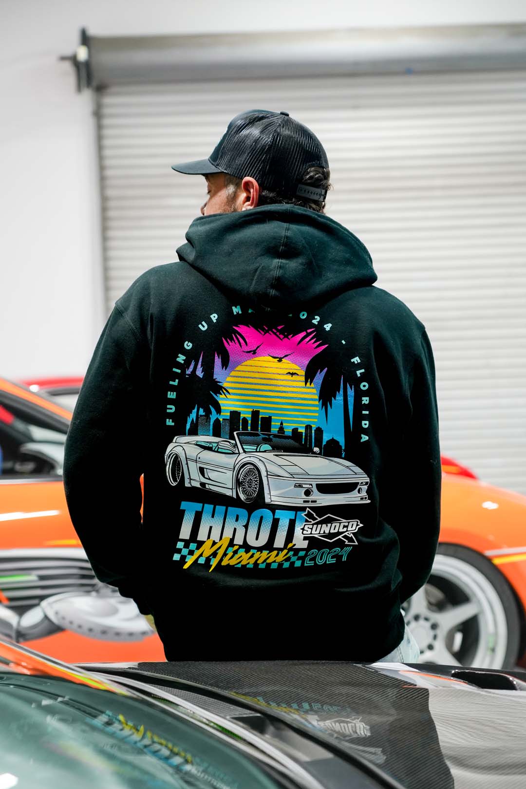 throtl x Sunoco Miami F355 Pullover Hoodie