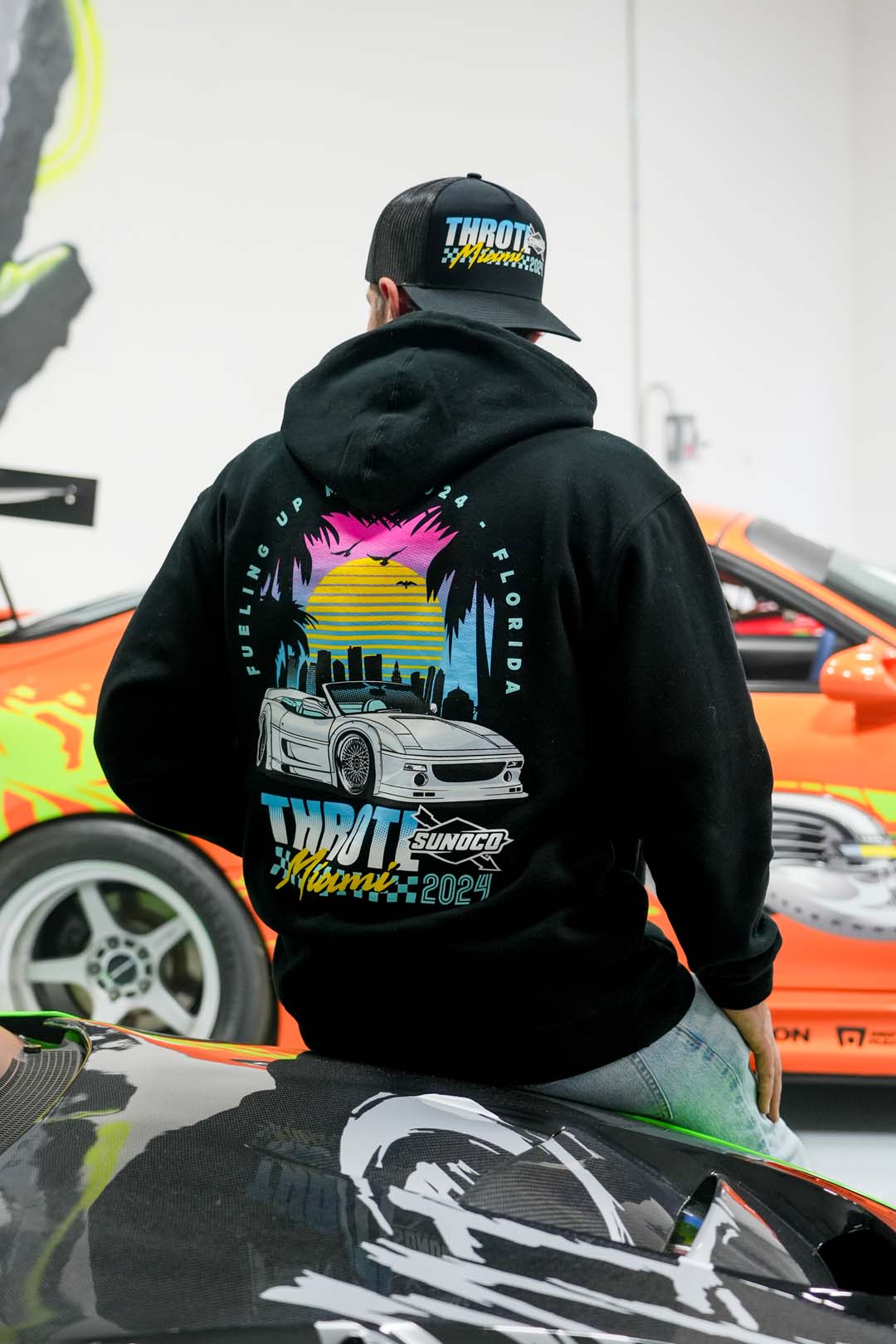 throtl x Sunoco Miami F355 Pullover Hoodie