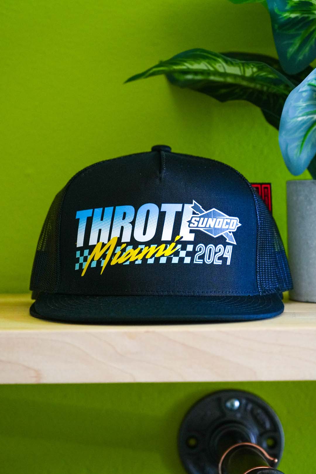 throtl x Sunoco Miami F355 Black Trucker Hat