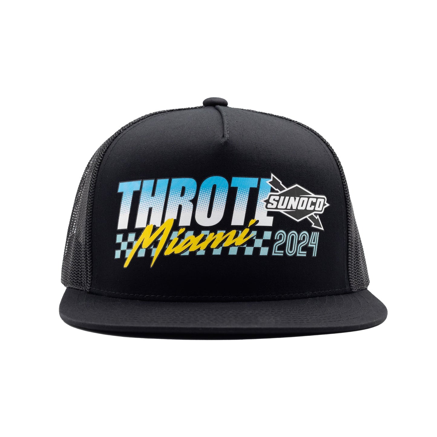 throtl x Sunoco Miami F355 Black Trucker Hat