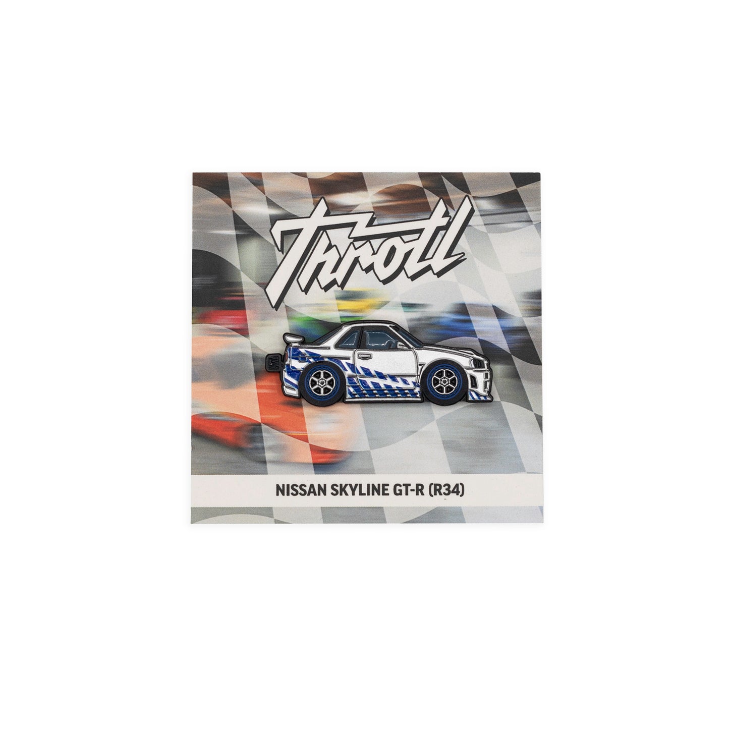 throtl x Leen Customs NISSAN SKYLINE R34 Collectible Pin