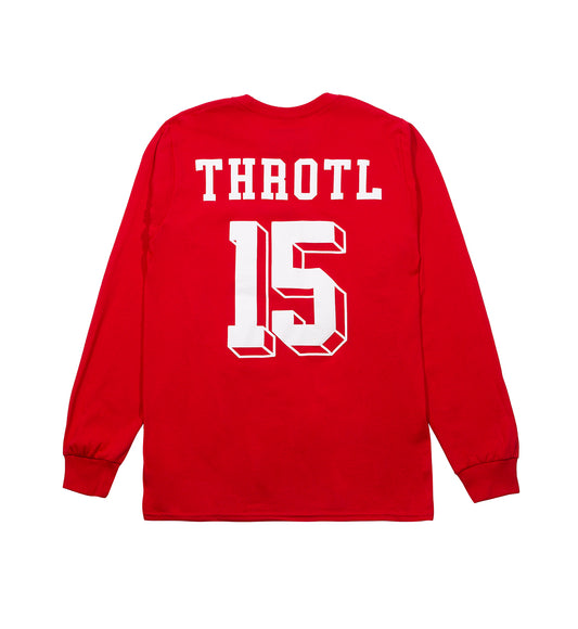 throtl Varsity Long sleeve Tee