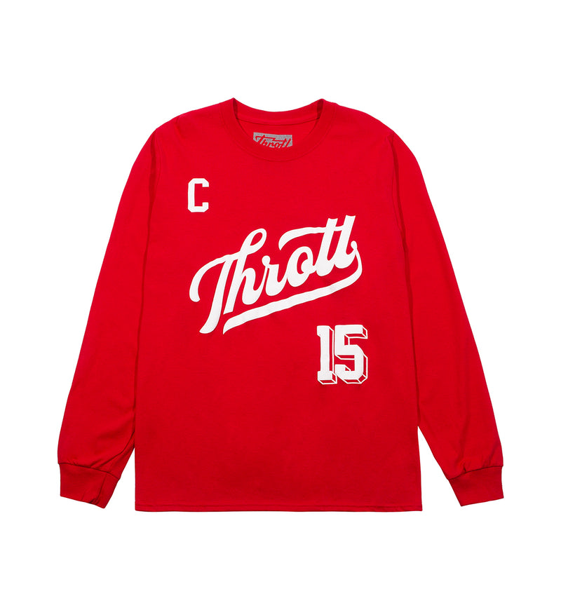 throtl Varsity Long sleeve Tee