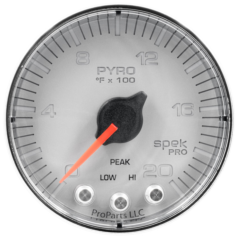 Autometer Spek-Pro Gauge Pyro. (Egt) 2 1/16in 2000f Stepper Motor - P310218