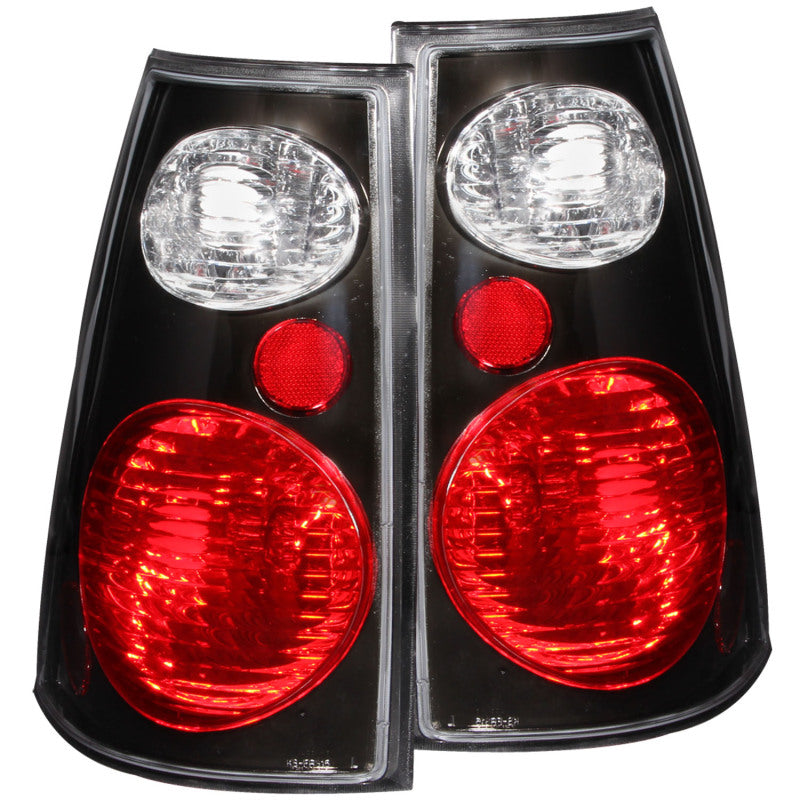 ANZO 2001-2005 Ford Explorer Taillights Black - 211087