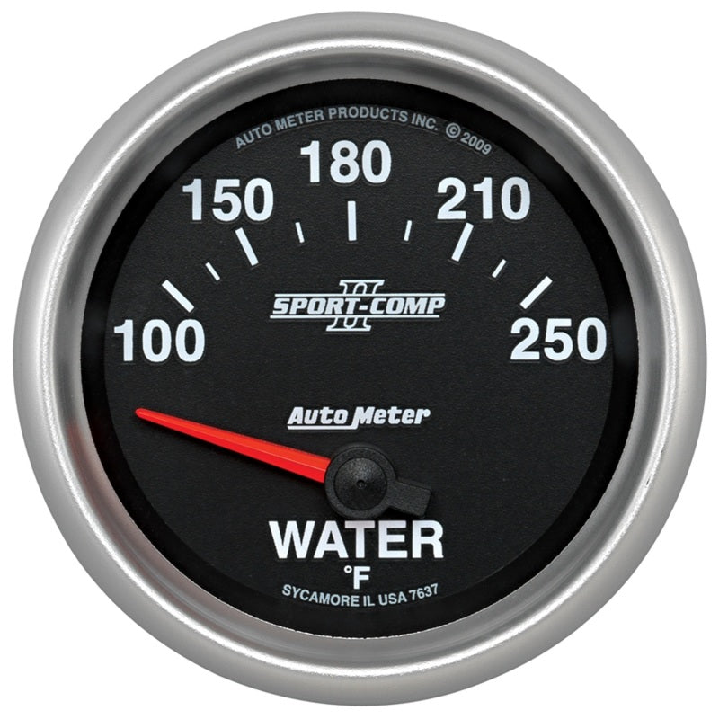 Autometer Sport-Comp II 100-250 Deg F Short Sweep Electronic Water - 7637