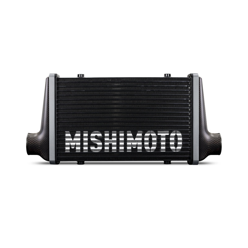 Mishimoto Universal Carbon Fiber Intercooler - Gloss Tanks - 450mm - MMINT-UCF-G4B-C-G