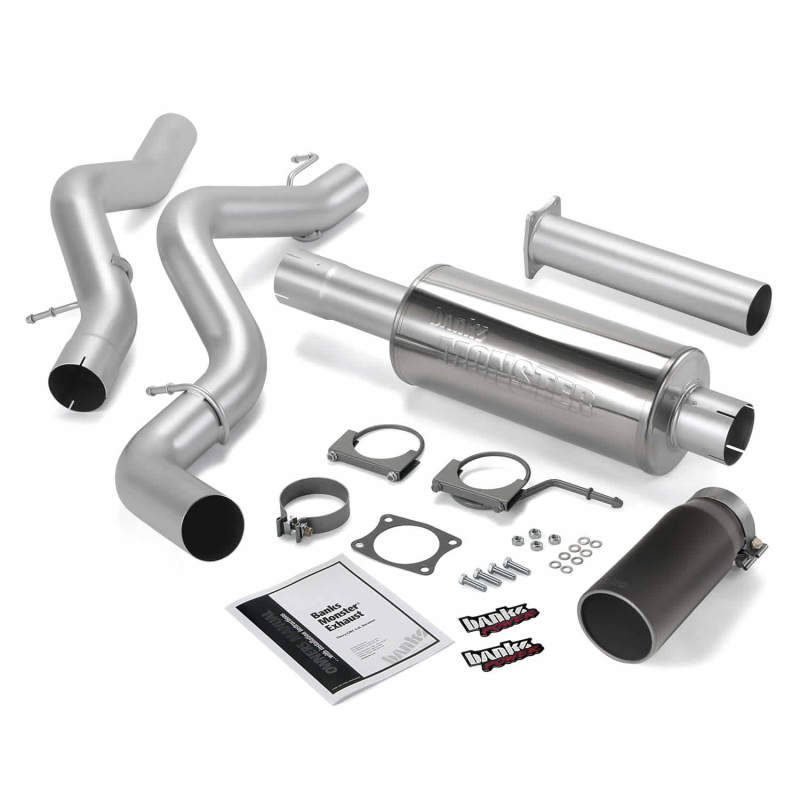 Banks Power 02-05 Chevy 6.6L EC/CCLB Monster Exhaust System - - 48634-B