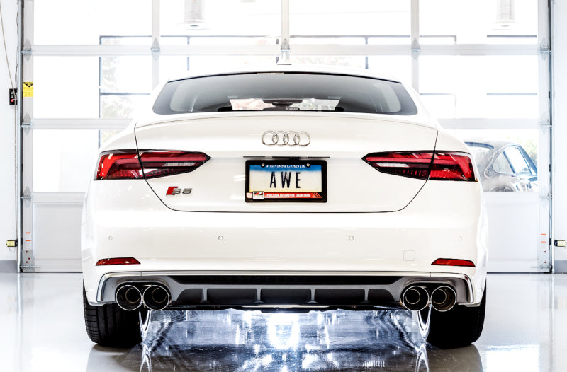 AWE Tuning Audi B9 S4 Touring Edition Exhaust - Non-Resonated - 3010-42056