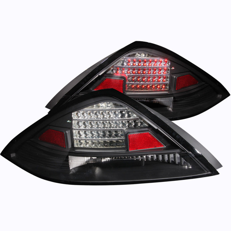 ANZO 2003-2005 Honda Accord LED Taillights Black - 321029