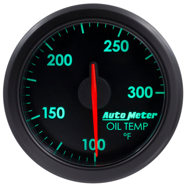 Autometer Airdrive 2-1/6in Oil Temp Gauge 100-300 Degrees F - - 9140-T