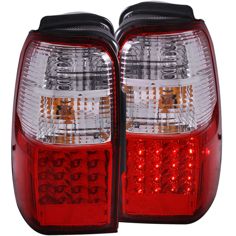 ANZO 2001-2002 Toyota 4 Runner LED Taillights Red/Clear - 311070