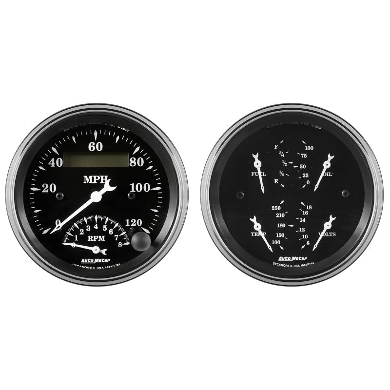 Auto Meter Gauge Kit 2 pc. Quad & Tach/Speedo 3 - 1720