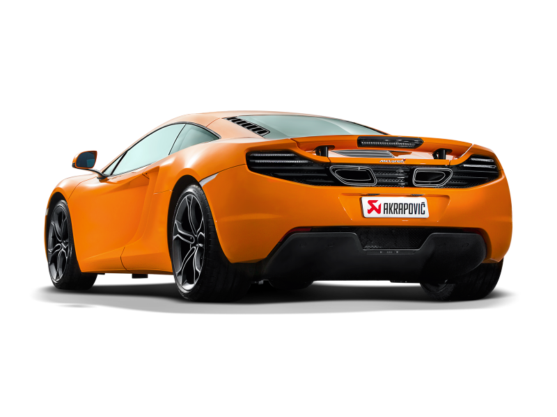 Akrapovic 12-14 McLaren 12C/12C Spyder Slip-On Line (Titanium) w/ Carbon - S-MC/TI/1